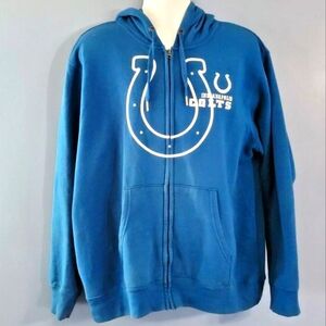 Indianapolis Colts Embroidered Full-Zip Hoodie, Size XL